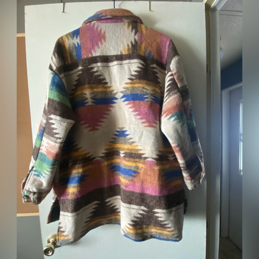 Blue b. collection  Multicolored Aztec Pattern Jacket - Picture 5 of 10